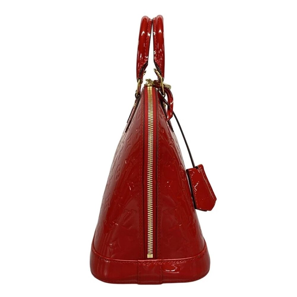 LOUIS VUITTON Alma PM Rose Indian Monogram Vernis -Handbag 873-043025 - Picture 4 of 14